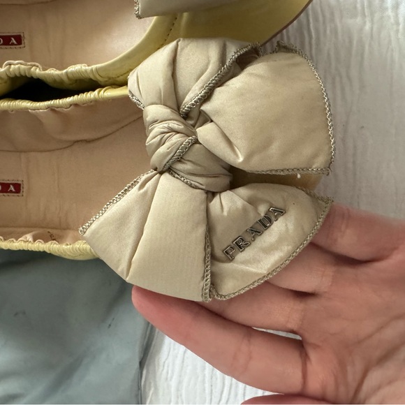 Coquette Leather ballet flats - Prada - Picture 6 of 6